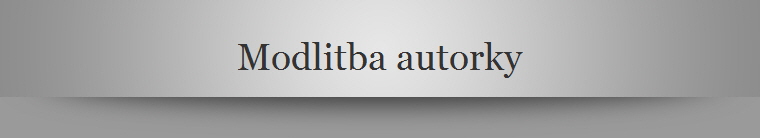 Modlitba autorky